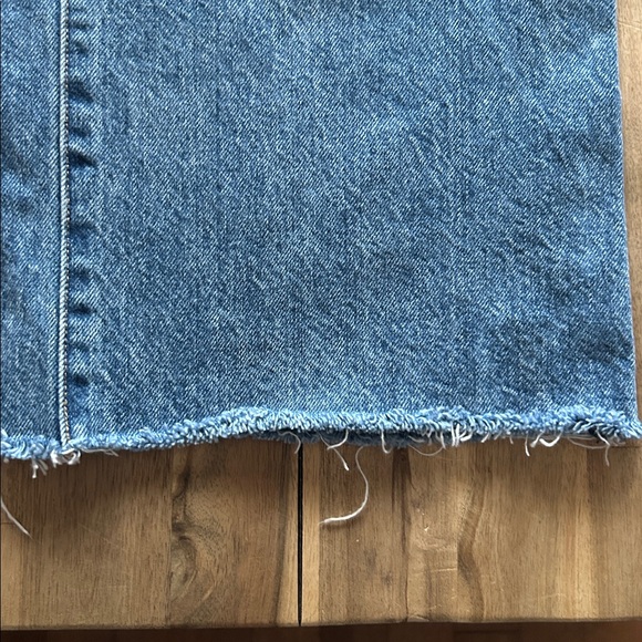 Denim Forum Blue Farrah High Rise Wide Leg Jeans - Picture 5 of 5